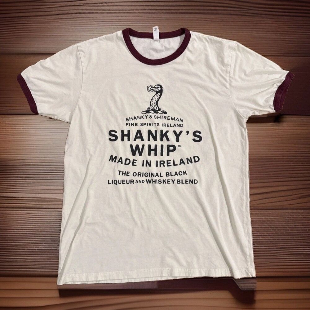 Shanky’s Whip Tshirt Shanky & Shireman Ringer Size Large Good Used Condition